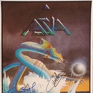 1982 Asia SIGNED Original Promotional Concert Poster REPRODUCTION (RP)